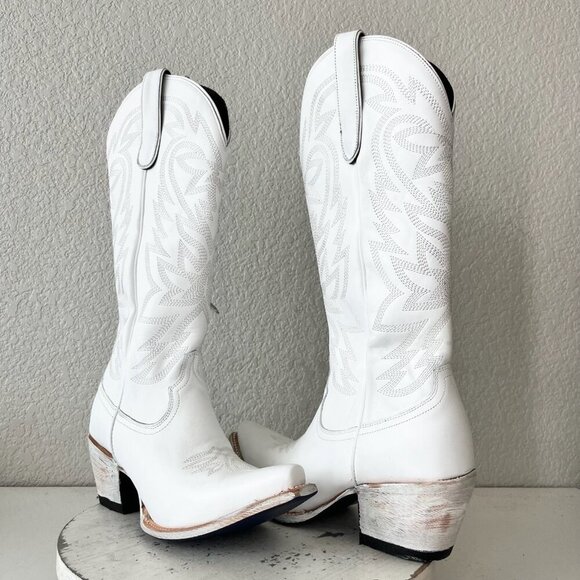 Lane boots Shoes - Lane MEGAN MORONEY Cowboy Boots Smokeshow Womens 9.5 White Western Cowgirl Tall